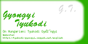 gyongyi tyukodi business card